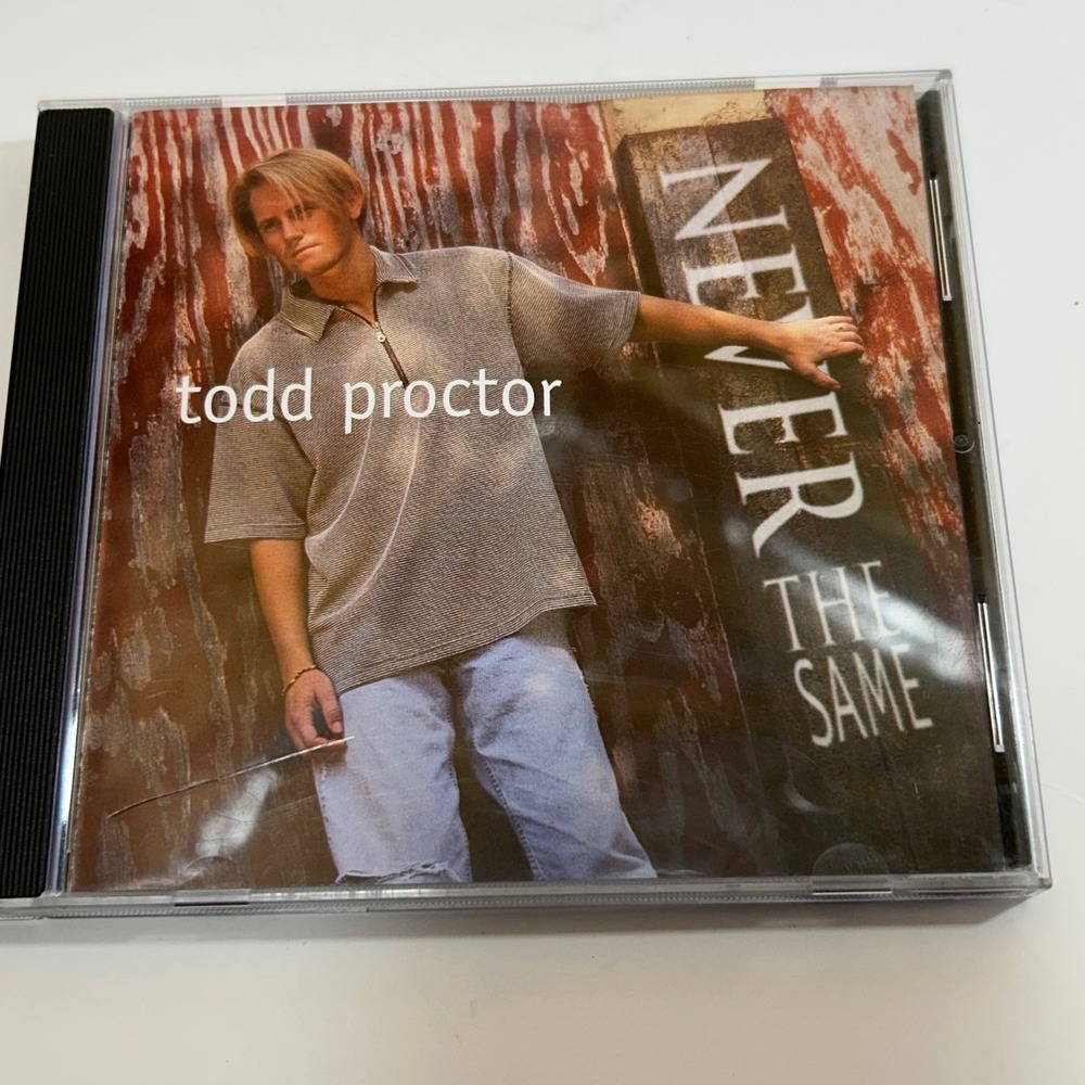 Todd Proctor Never the Same CD 1995 Shepherd Music CCM SM6626 Rare Vintage